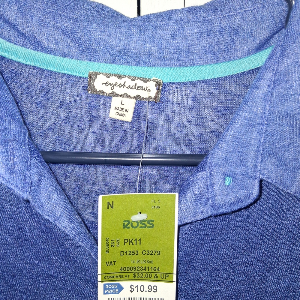 Eye Shadow Blue Tunic - Picture 2 of 3